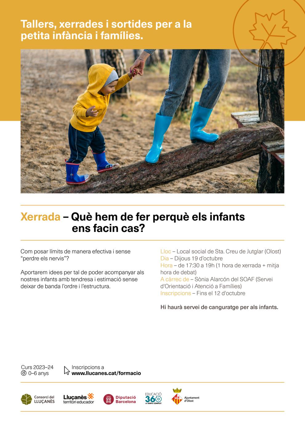 Què hem de fer perquè els infants ens facin cas
